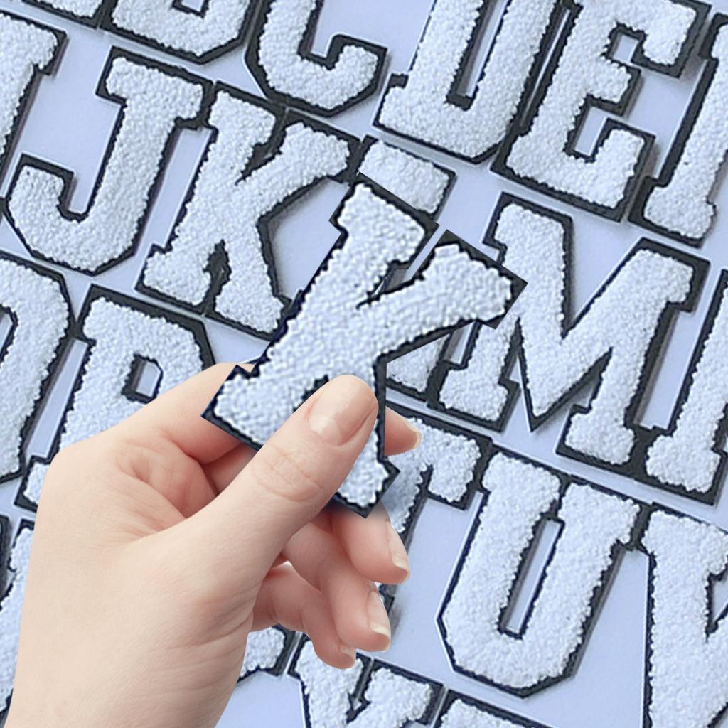 Английские буквы алфавита полотенце вышитые нашивки для детской одежды сумки джинсы пришить аксессуары DIY имя патч аппликация