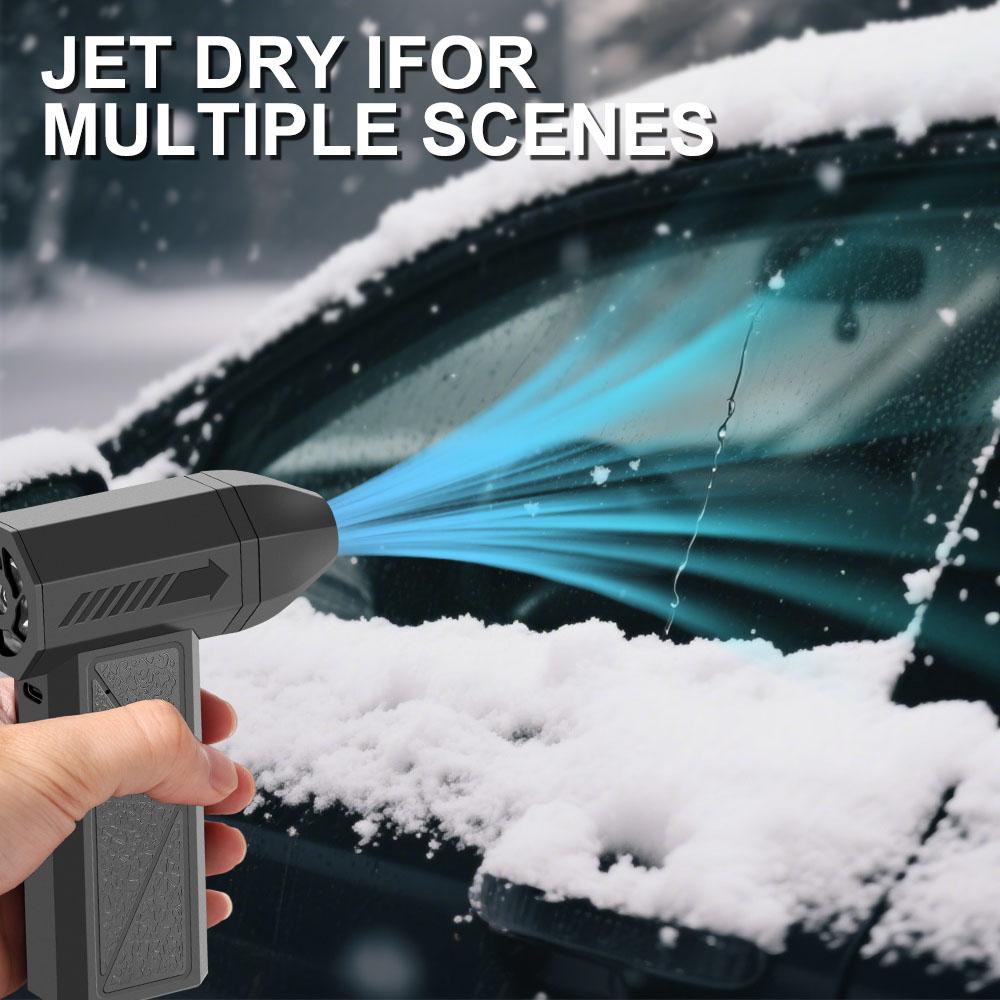 Turbo Jet Fan Car Snow Blowing Cleaning Blower Tools 2025 Electric Air Duster Type-C Charging Portable Strong Blowing 130000RPM