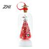 Snowflake Holly Ornaments Recordable Christmas Tree Message in A Bottle, Voice Recording Holiday Keepsake Decorative Ornament for Entryway with