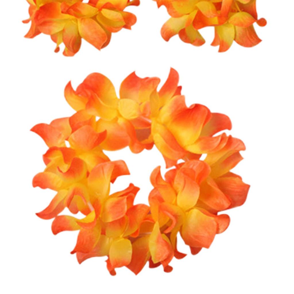 Милый гавайский костюм с ожерельем, пляжный аксессуар, регулируемый комплект, повязка на голову, танцевальная одежда, очки для взрослых, вечеринка