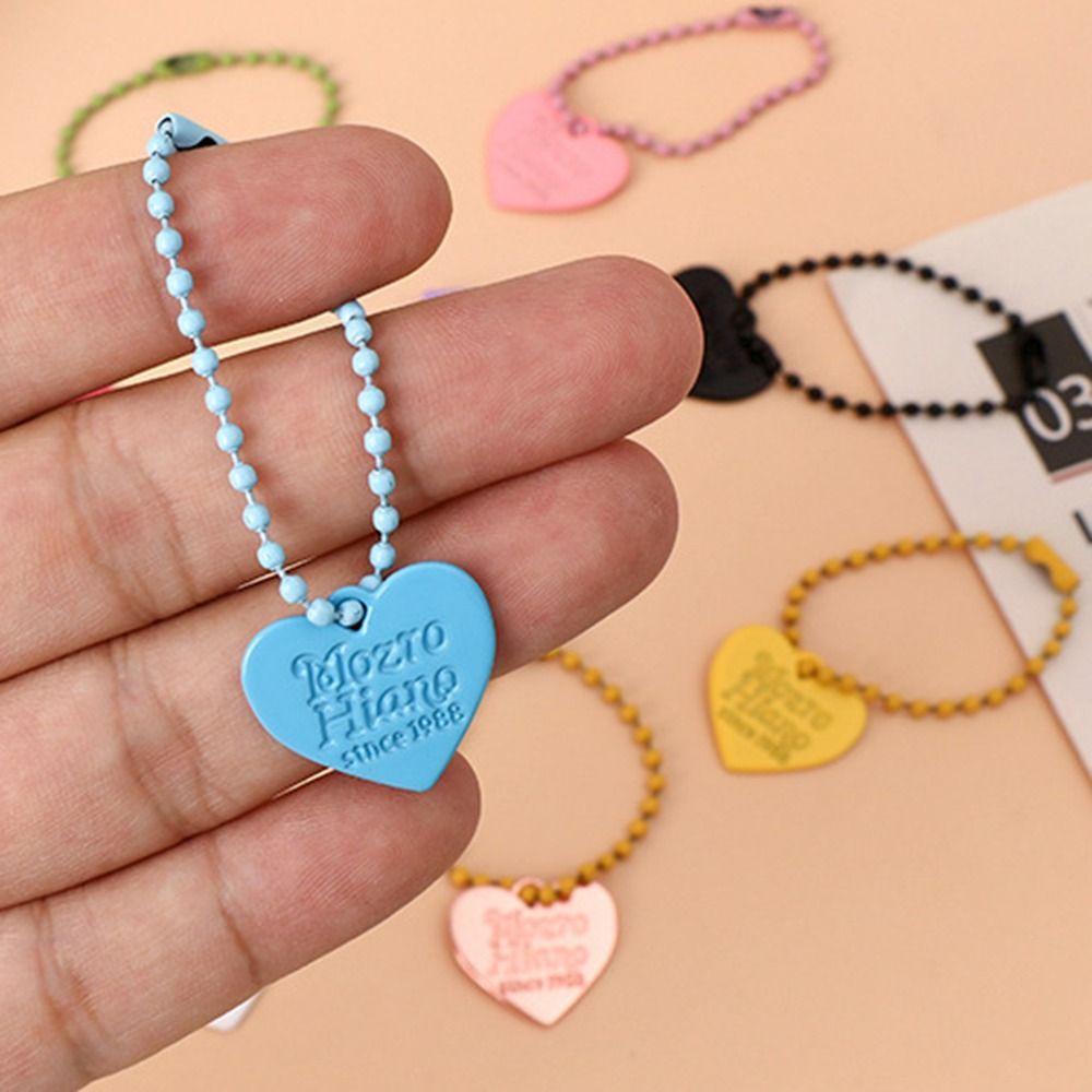 Fashion Heart Keychain Y2K Bag Key Chain Durable Love Pendant Keyring Girl