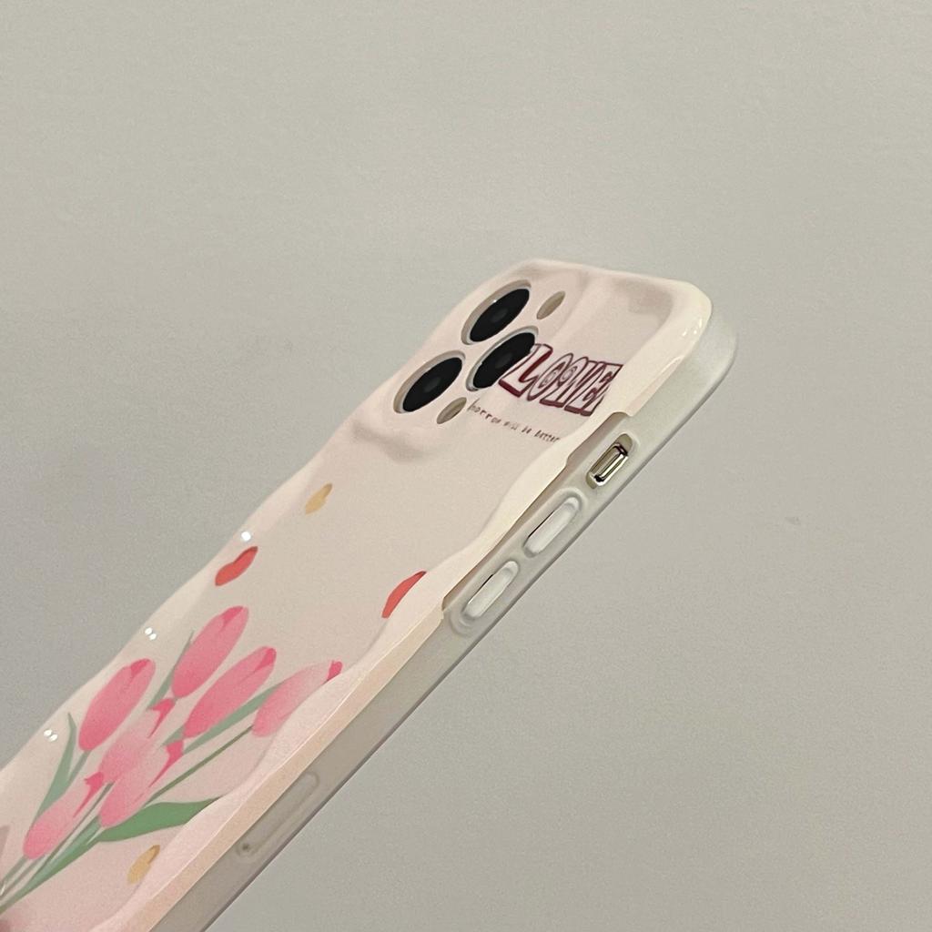 Бабочка Ins цветок тюльпаны милый чехол для Iphone 11 12 13 Pro Max 14 Promax чехол для телефона мультяшная задняя крышка чехол для телефона Conque