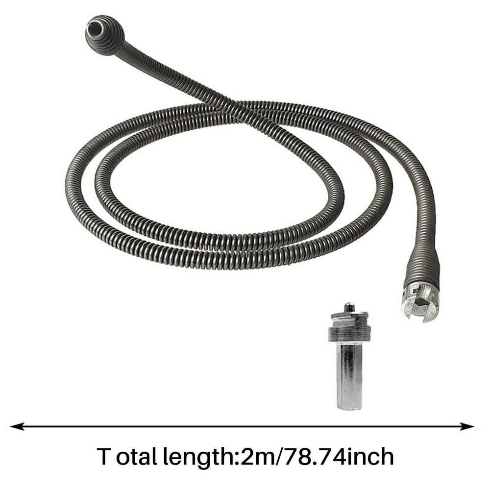 Toilet Plunger Toilet Auger High Pressure Electric Drill Spring Tube Bath Clog Remover Applied To Kitchen Bathroom Clogged Pipe