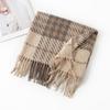 New Korean Imitation Cashmere Scarf High End Versatile Plaid Shawl Couple's Long Winter Warm Scarf