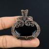 Black Onyx Jewelry, 999 Copper Wire Wrapped Pendant Handmade Gemstone Jewelry, Gifts For Wife Brand New Pendant
