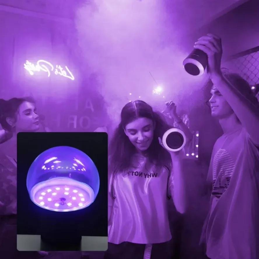 Светодиодная лампа E27 9 Вт УФ-лампы Blacklight 395 нм ультрафиолетовая лампа для тела люминесцентные лампы для вечеринок, дискотек, украшения для баров