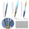 Transparent Pen Silicone Mould INS Style DIY Craft Gifts DIY Ballpoint Pen Mold Jewelry Casting