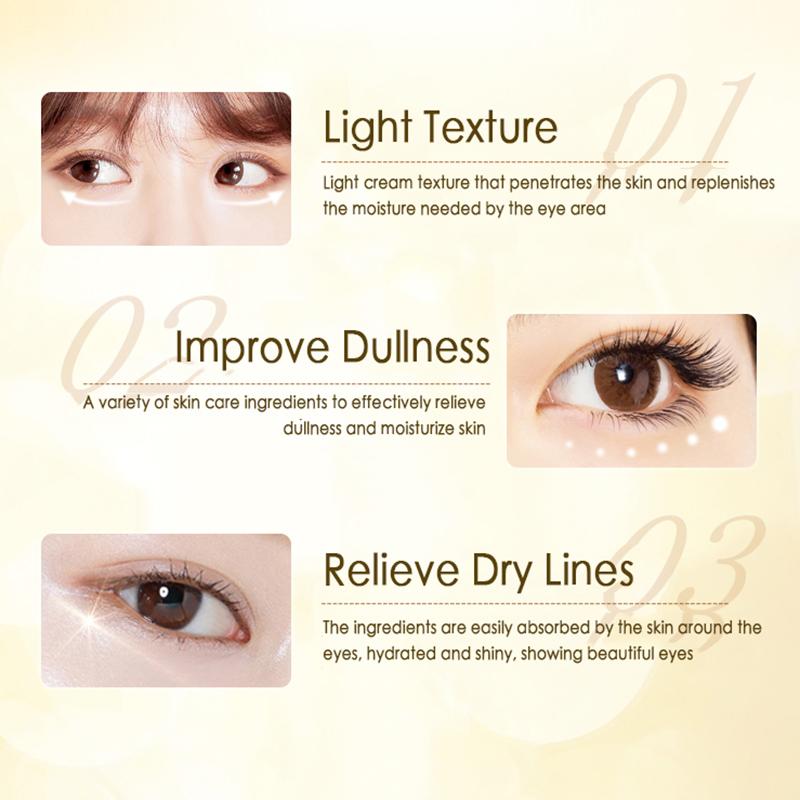 VENZEN 24Gold крем для глаз, увлажняющий, против отечности, против морщин, для удаления темных кругов под глазами, против старения, против отечности, уход за глазами