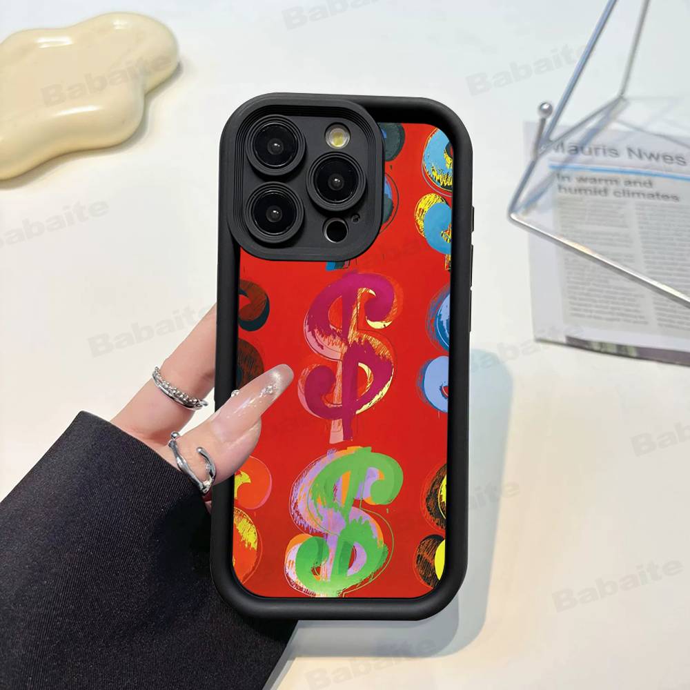 Чехол для телефона с рисунком Энди Уорхола для IPhone 17 16 15 14 13 12 11 Pro Max Mini Plus Мягкая задняя крышка из ТПУ