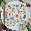20pcs/Pac 33*33cm 2-Ply Disposable Party Napkin Floral Pattern