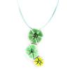 Les Trésors De Lily [E0391] — Зеленое дизайнерское колье «Мимозы»