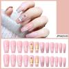 New Style of Nail Art Christmas Snowflake Series Nail Art Finished Patch Fake Nail Set Wear Nail