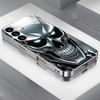 Креативный стеклянный чехол для телефона с черепом, подходит для Samsung Galaxy S26 S25 S24 S23 S22 S20 FE Ultra Plus, противоударная задняя крышка