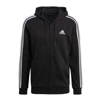 Mens 3 Stripes French Terry Full Zip Hoodie