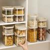 Sealed Grain Storage Box Transparent Cereal Dried Goods Jar Food Storage Box Kitchen