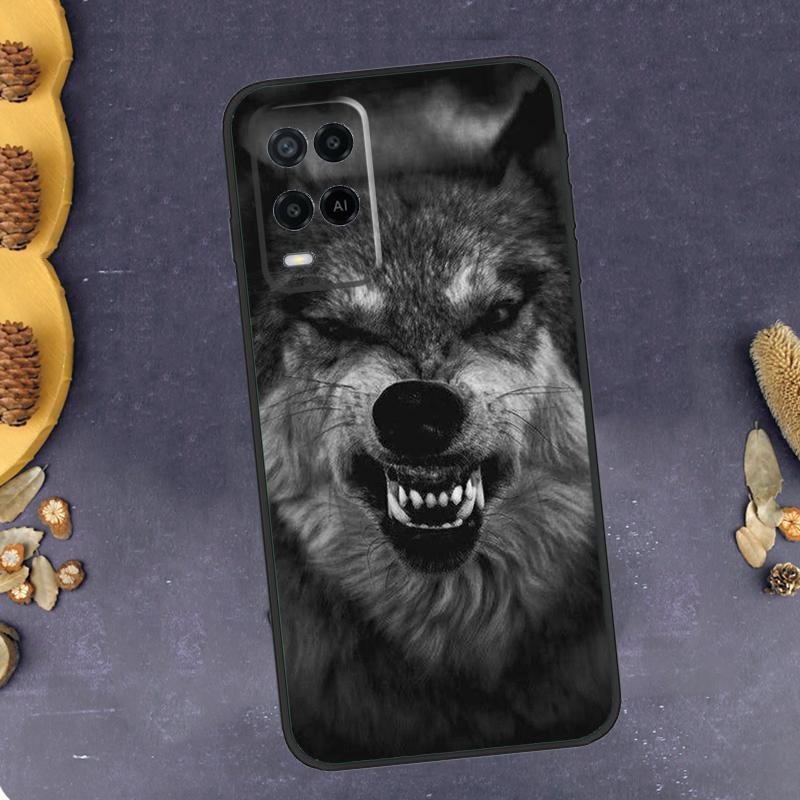 Чехол для телефона "Злой Волк" для Oppo A96 A16 A76 A78 A58 A18 A38 A98 A17 A77 A80 A40 A60 A74 A94 A54 A15 A57S