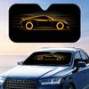 Classical Stylized Car Sun Visor Reusable Aluminum Foil Windshield UV Protection Heat Insulation Cover Foldable Sun Visor Shade