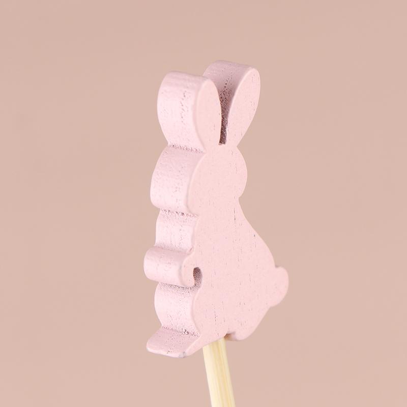 100Pcs Easter Disposable Bamboo Skewers Rabbit Eggs Food Picks Fruit Fork Sandwich Buffet Stick Easter Decoration 2024 Birthday