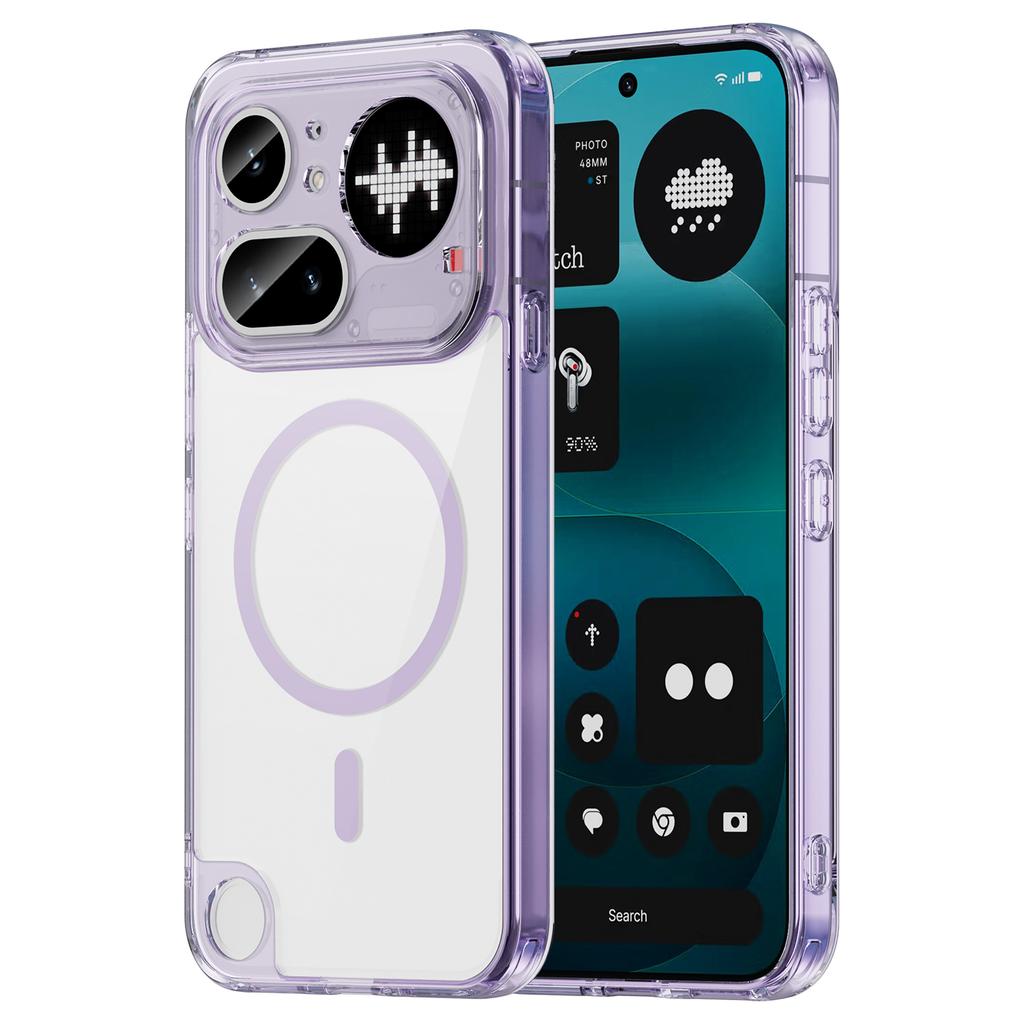 Нескользящий Прозрачный Магнитный Чехол Fundas Для Nothing Phone 4A Pro A069P 6,83 дюйма Мягкий TPU Каркас Акриловая Ударопрочная Крышка