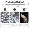 Наборы для рисования алмазной мозаикой с жемчугом DIY для взрослых и начинающих, Величественный павлин, Сверкающая картина, Поделка, Декор для дома, Ручная работа, Подарок