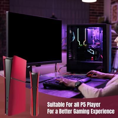 Жесткая защитная крышка для лицевой панели для PS5 Slim Digital Version Console, пылезащитный чехол, сменная оболочка, игровые аксессуары
