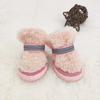 4Pcs Strong Grip Dog Shoes Anti-Scratch Warm Shoes Cozy Pet Shoes  Small Dog