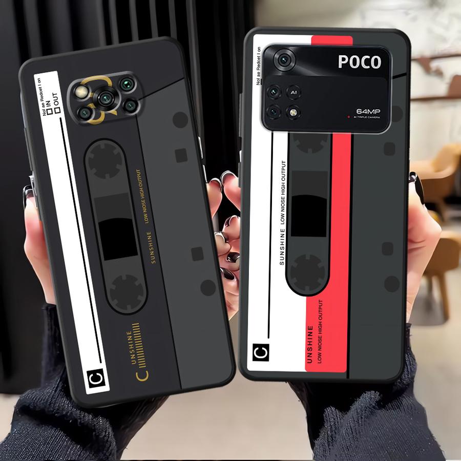 Модный чехол-кассета для Xiaomi Poco F8 M3 M4 M7 Pro C71 C75 F3 X3 X4 X5 X7 Pro M5 C61 C50 F1 Чехол для телефона Funda