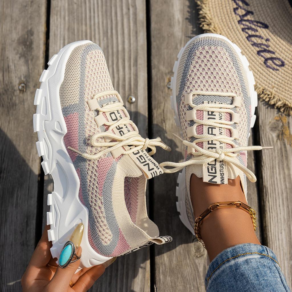 Women Shoes Summer Four Seasons Versatile Thin Breathable Casual Shoes Large Fashion Sneakers Women De Mujer