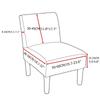 Чехол на стул без подлокотников с геометрическим рисунком, чехол для одного дивана, табурета, современный акцент, эластичные чехлы на стулья, эластичный защитный чехол для дивана