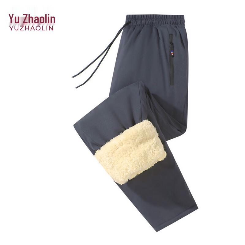 Мужские повседневные брюки большого размера YUZHAOLIN с подкладкой из шерпы