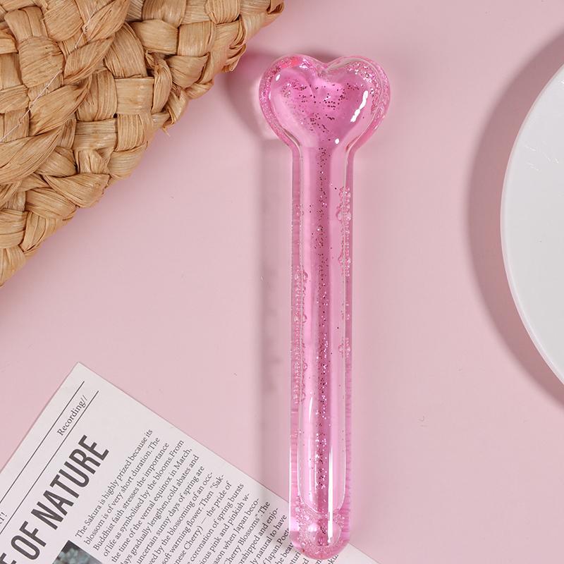 Ледяные глобусы в форме сердца для женских процедур для лица, охлаждающие косметические шарики, роллер для лица, компресс, ледяной шар, массажер для глаз, инструмент с морозильными глобусами