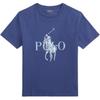 Polo Футболка с круглым вырезом и большим логотипом-лошадь Детские топы Синий CWPOTSHY8021279-410