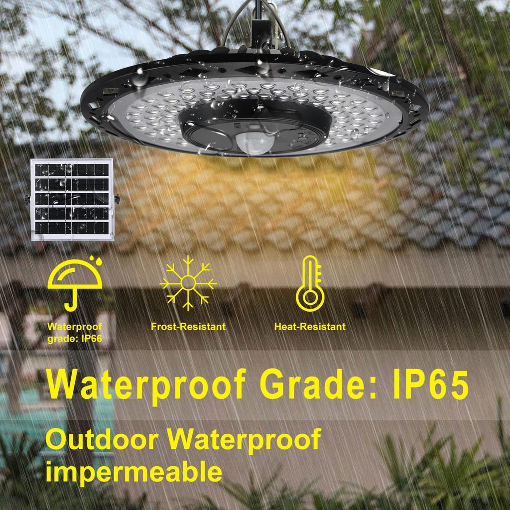 180 светодиодов на солнечных батареях, подвесной светильник, настенный светильник, светильник для гаража, датчик движения, уличный водонепроницаемый светильник
