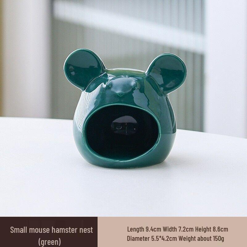 Охлаждающее керамическое убежище для хомяков: Летний приют и игровой домик