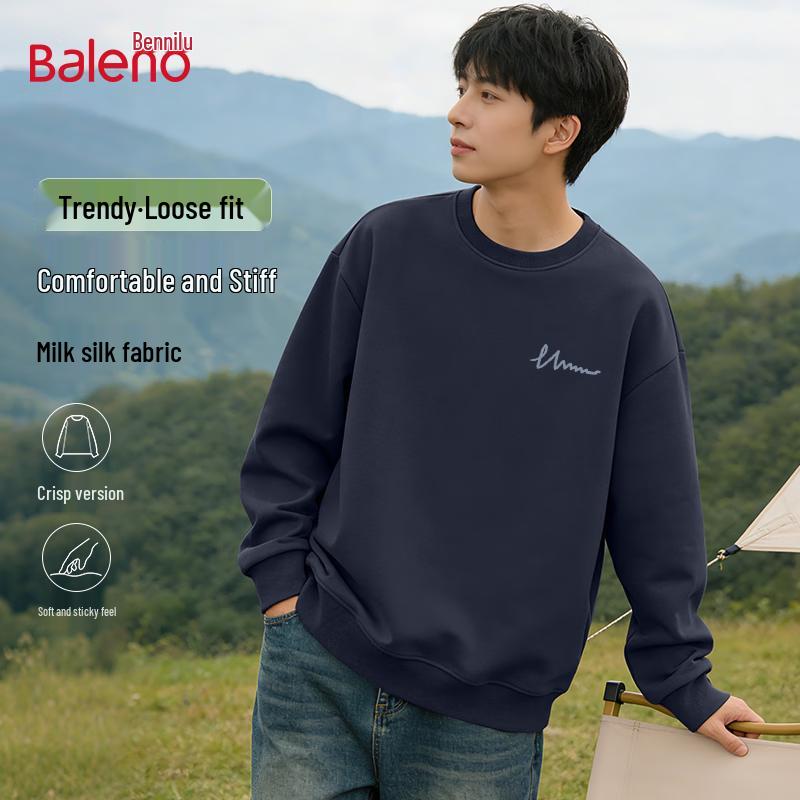 Baleno Men's Loose-Fit Crewneck Sweatshirt
