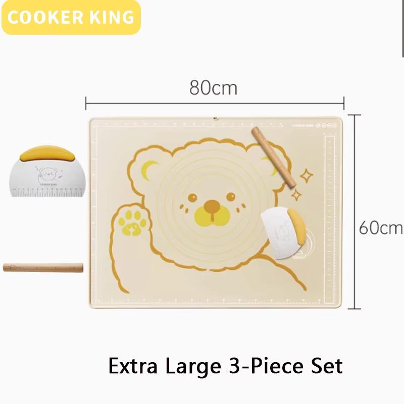 Cooker King 60/70/80cm Kneading Pad Thickened Food Grade Silicone Panel Pastry Rolling Pad And Dough Pad Home Baking And Panel