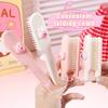 Cute Cartoon Pink Loopy Folding Comb Hairdressing Comb Anti-Static Hair Brush Portable Combs For Girls Women Hair Styling Tools