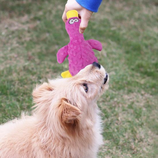 Жевательная игрушка для собак, эхолот для укуса, устойчивая к мультфильму, встроенная игрушка для домашних животных, кошек, уток, плюшевая мягкая игрушка для собак