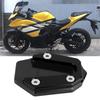 Side Stand Pad, Motorcycle Kickstand Pad, Extension Pad Support Plate Fits YMH YZF R25/YZF R3/MT‑25/MT‑03 14-19 (Black)