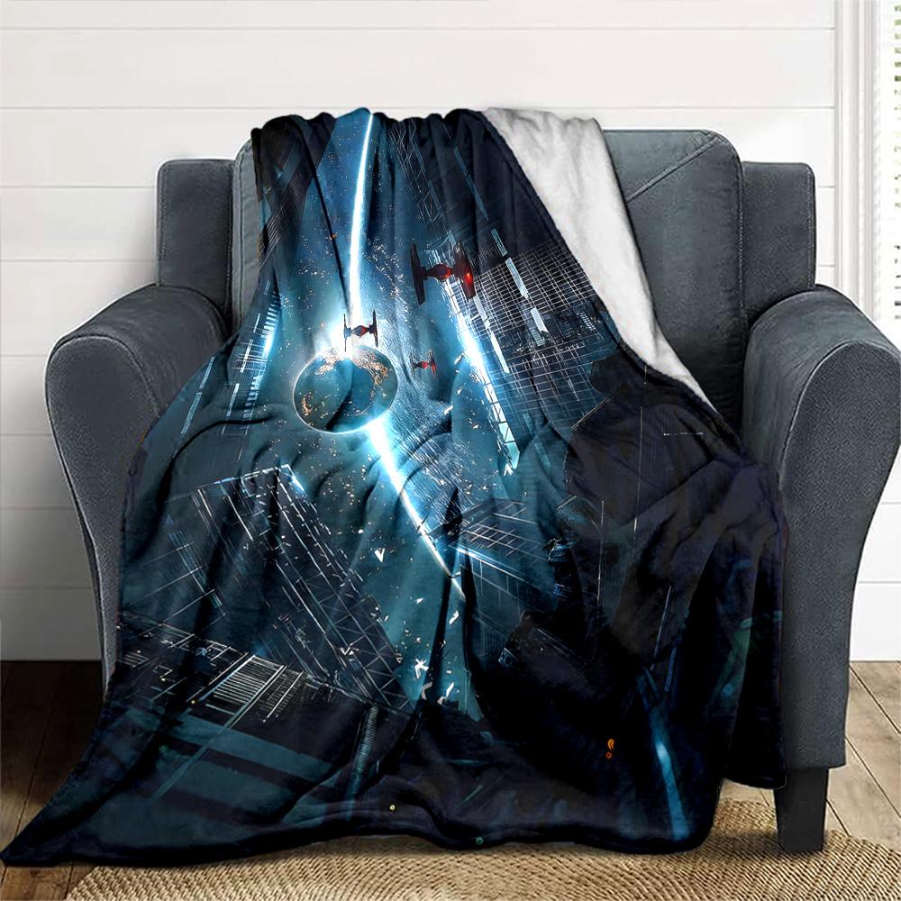 Star Wars Blanket Durable Comfort Great for Livingroom Couch Seaside for All Occasions Modern Style Gifts For Family Or Friends