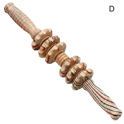 Деревянный массажер Многофункциональный дизайн с рифлеными шестернями Износостойкая легкая противоскользящая ручка Вращающийся на 360 градусов лицевой массажер для ног