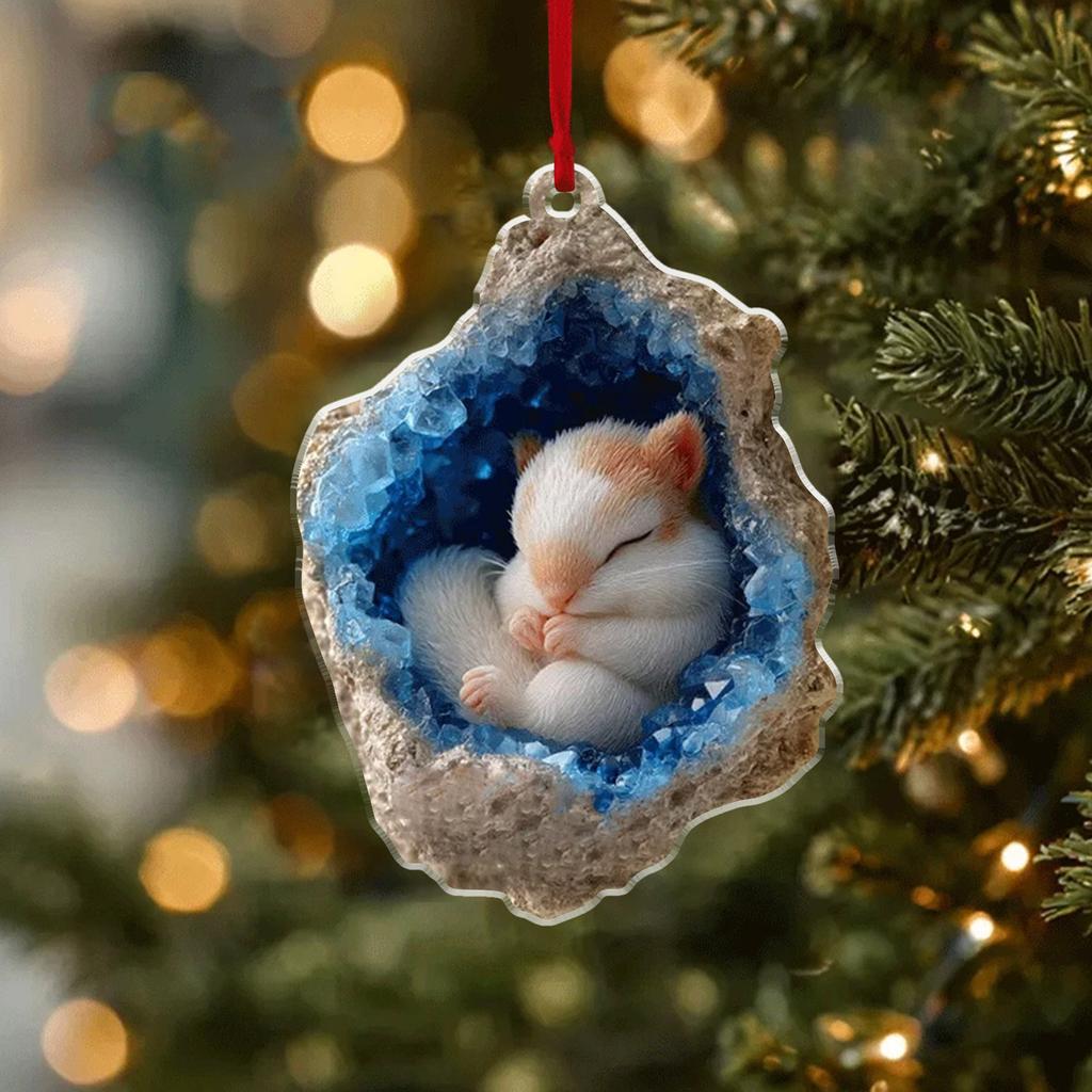 Рождественские украшения в виде животных Рождественские украшения Акриловые украшения в виде животных Новогодние украшения Рождественские подвески, стоящие на елке