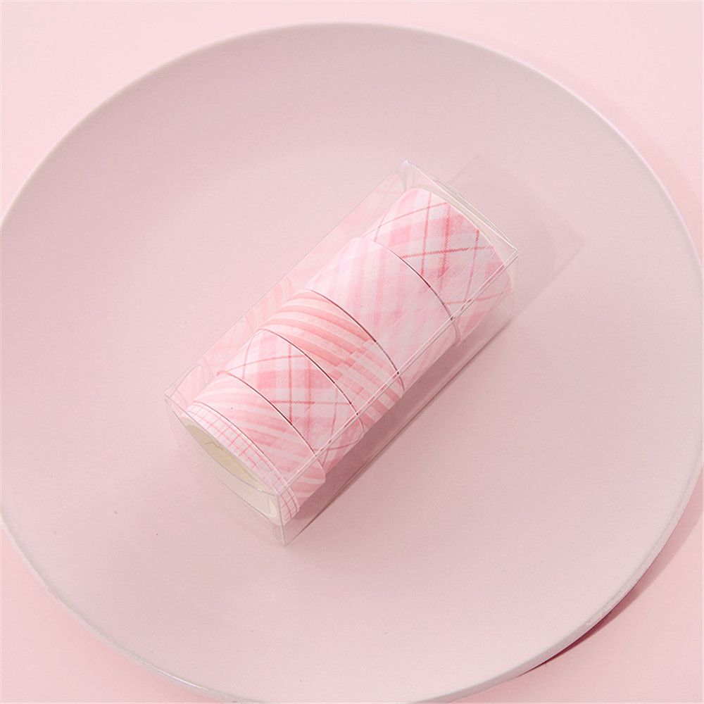 6 рулонов/коробка Школьные принадлежности Декоративные ленты Kawaii Washi Tape Set Наклейки Клейкая малярная лента