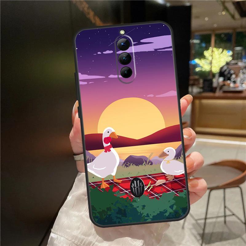 Cartoon Funny Goose Case For Red Magic 9 8S 8 Pro Plus Cover For ZTE Nubia Red Magic 6S 7S 6 7 Pro 6R 5S 5G