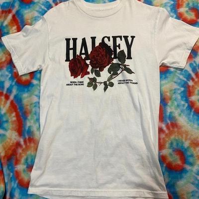 Винтажная белая хлопковая рубашка Halsey Rose Унисекс Концертная от S до 5XL DO631 Унисекс Футболка