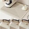 Antiskid Kitchen Absorbent Draining Mat Super Absorbent Draining Coffee Dish Drying Mat Quick Dry Bathroom Drain Pad-S/L New
