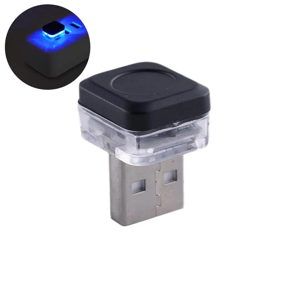 Мини USB светодиодная автомобильная лампа, световая атмосфера салона автомобиля, USB-аксессуары для атмосферы автомобиля, декоративный разноцветный светодиодный свет, Smart La F2J6