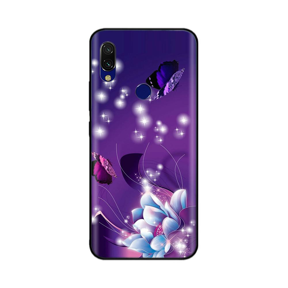 Для Xiaomi Redmi 7 Чехол Redmi7 Черный Силиконовый Бампер Мягкий ТПУ Чехол для Телефона Обложка Для Xiaomi Redmi Note 7 Pro Note7 Чехол Funda Coque