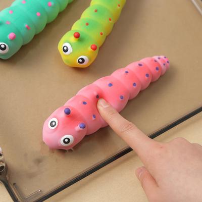 Эластичная игрушка-антистресс Сенсорная гусеница 3D червяк Сжимаемая игрушка Медленно поднимающаяся игрушка для детей и взрослых