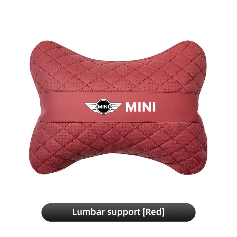 Car Neck Pillow Lumbar Support Kit Auto Headrest For MINI Cooper R56 F56 R50 JCW Cabrio Aceman Countryman Clubman Roadster Coupe